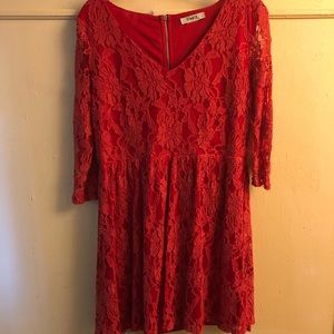 Red Lace Dress